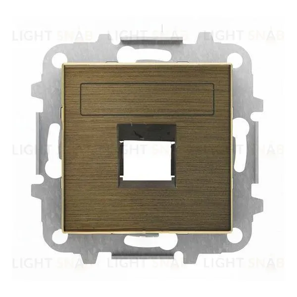 Накладка на розетку информационную ABB SKY, античная латунь 2CLA851810A1201 2CLA851810A1201