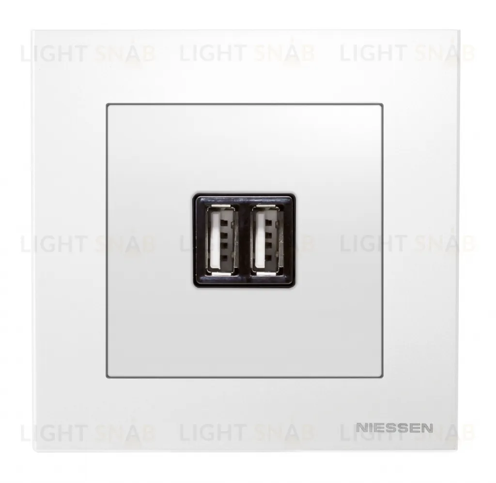 ABB SKY Альпийский белый Накладка для механизмов зарядного устройства USB 2CLA858500A1101 2CLA858500A1101