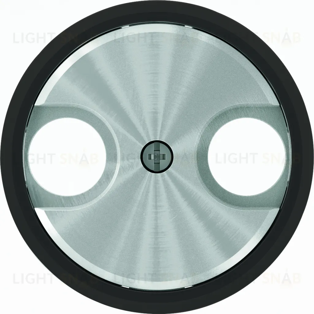 ABB SKY Moon Накладка для TV-R розетки, кольцо ”чёрное стекло” 2CLA865000A1501 2CLA865000A1501