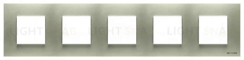 Рамка 5-постовая, 2-модульная ABB Niessen Zenit, цвет шампань 2CLA227500N1901 2CLA227500N1901