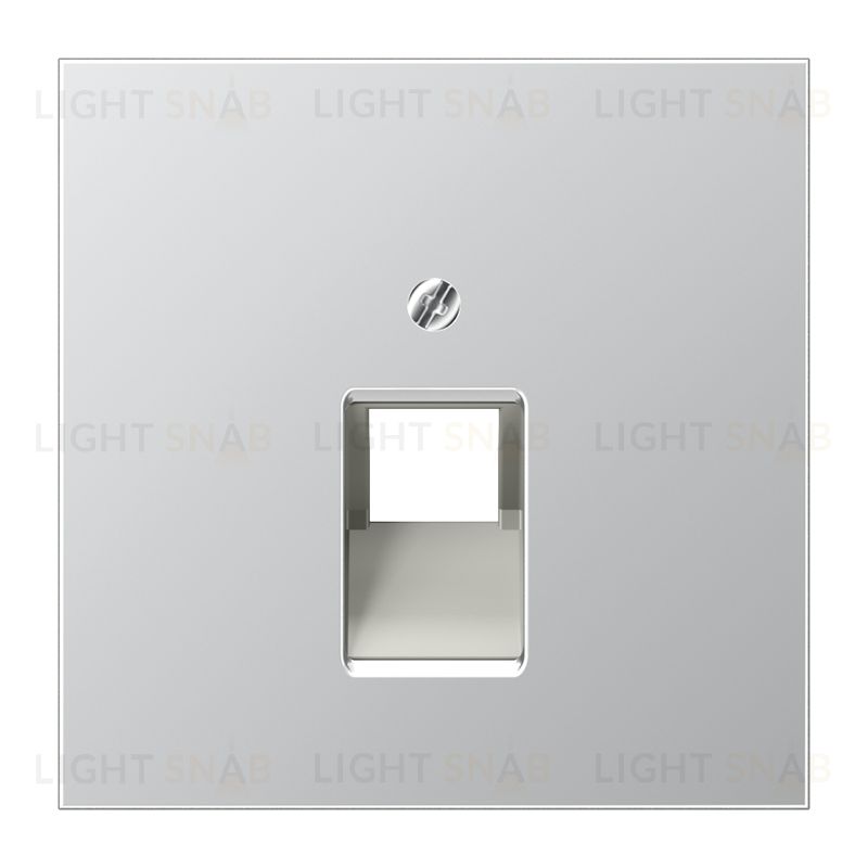 Jung LS 990 Алюминий накладка 1-ой наклонной ТЛФ/комп розетки AL2969-1UA AL2969-1UA