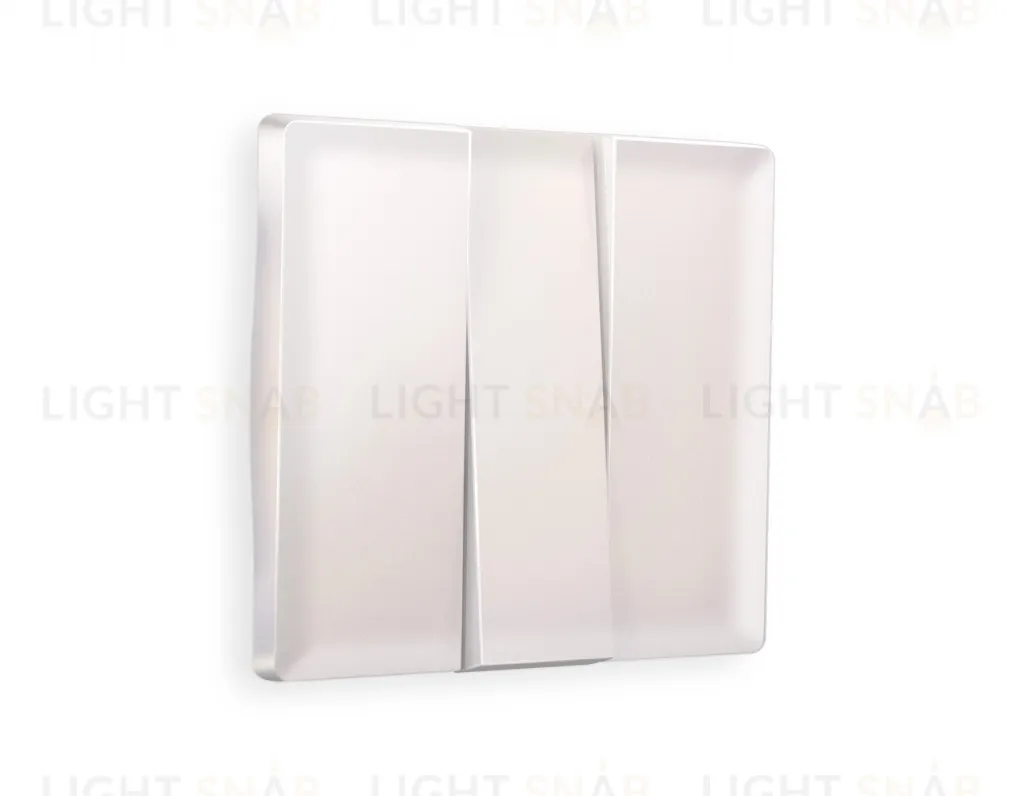 Лицевая панель ALFA (Жемчуг) для 3-клавишных выключателей QUANT AP2050 AP2050