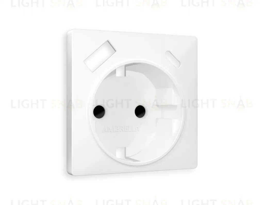 Лицевая панель ALFA (Белый матовый) для электрической розетки с заземлением со шторками 2USB тип A+C QUANT AP1300 AP1300