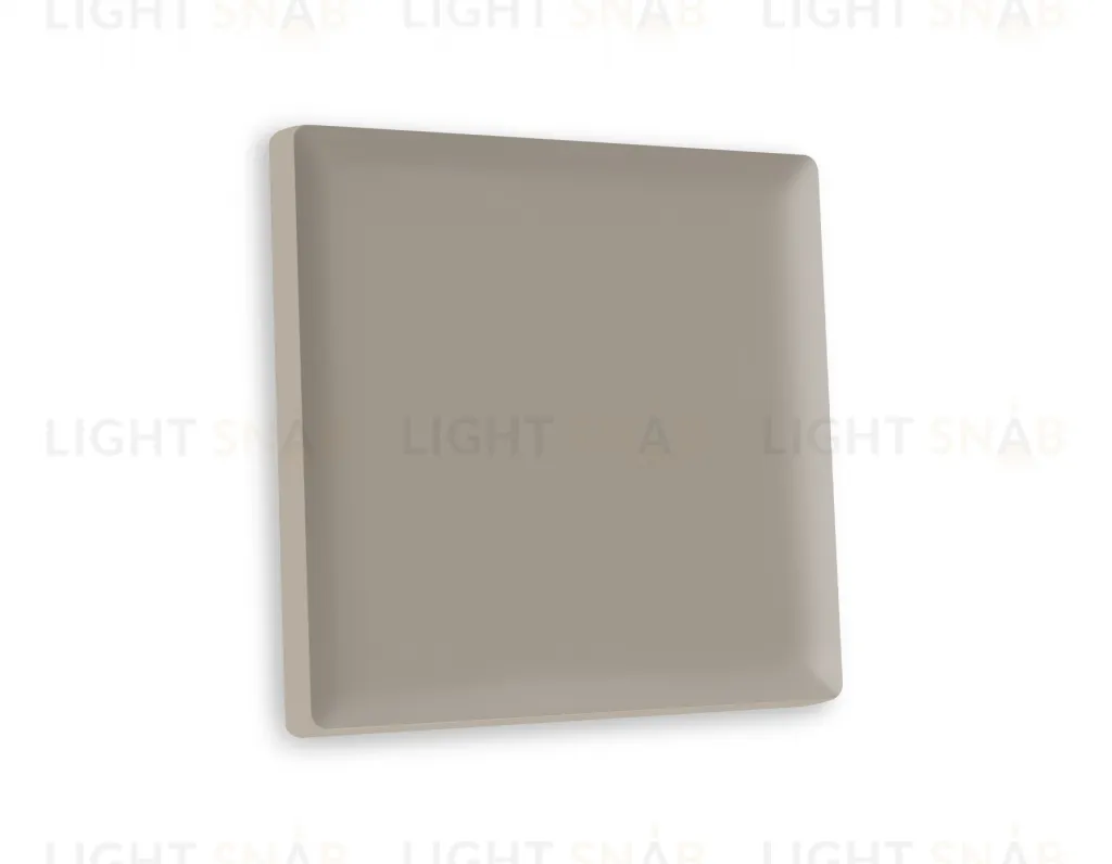 Лицевая панель ALFA (Серо-бежевый матовый) для 1-клавишных выключателей QUANT AP3610 AP3610