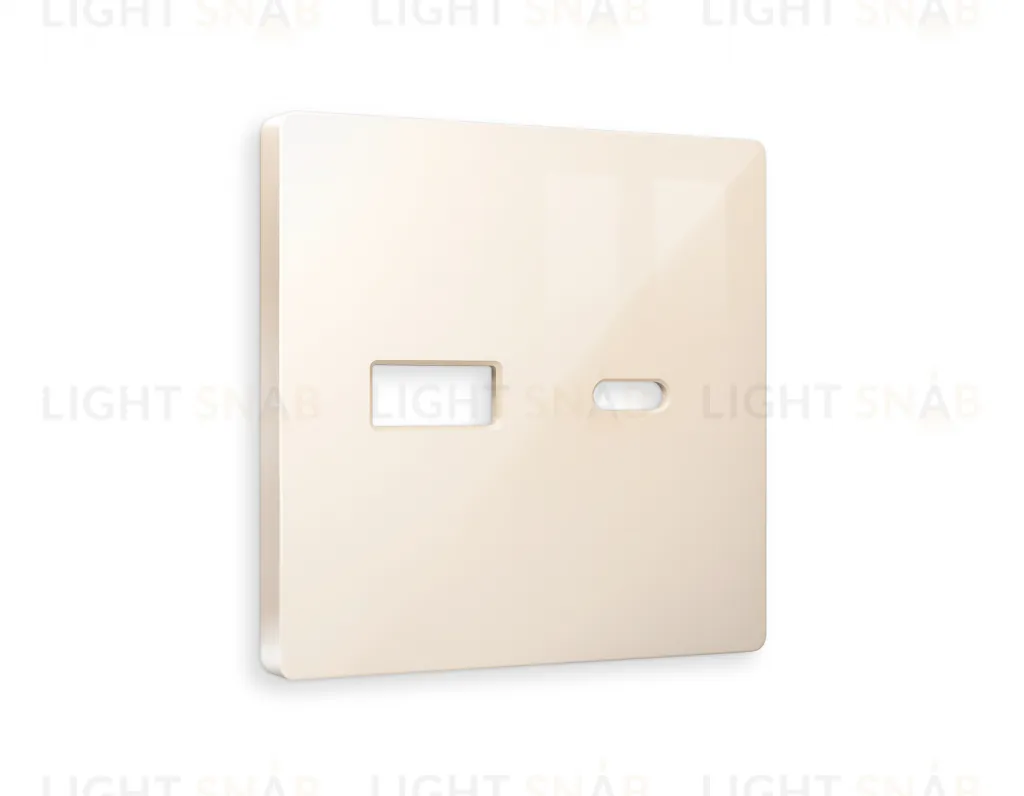 Лицевая панель ALFA (Бежевый глянец) для розетки 2USB тип A+C QUANT AP3110 AP3110