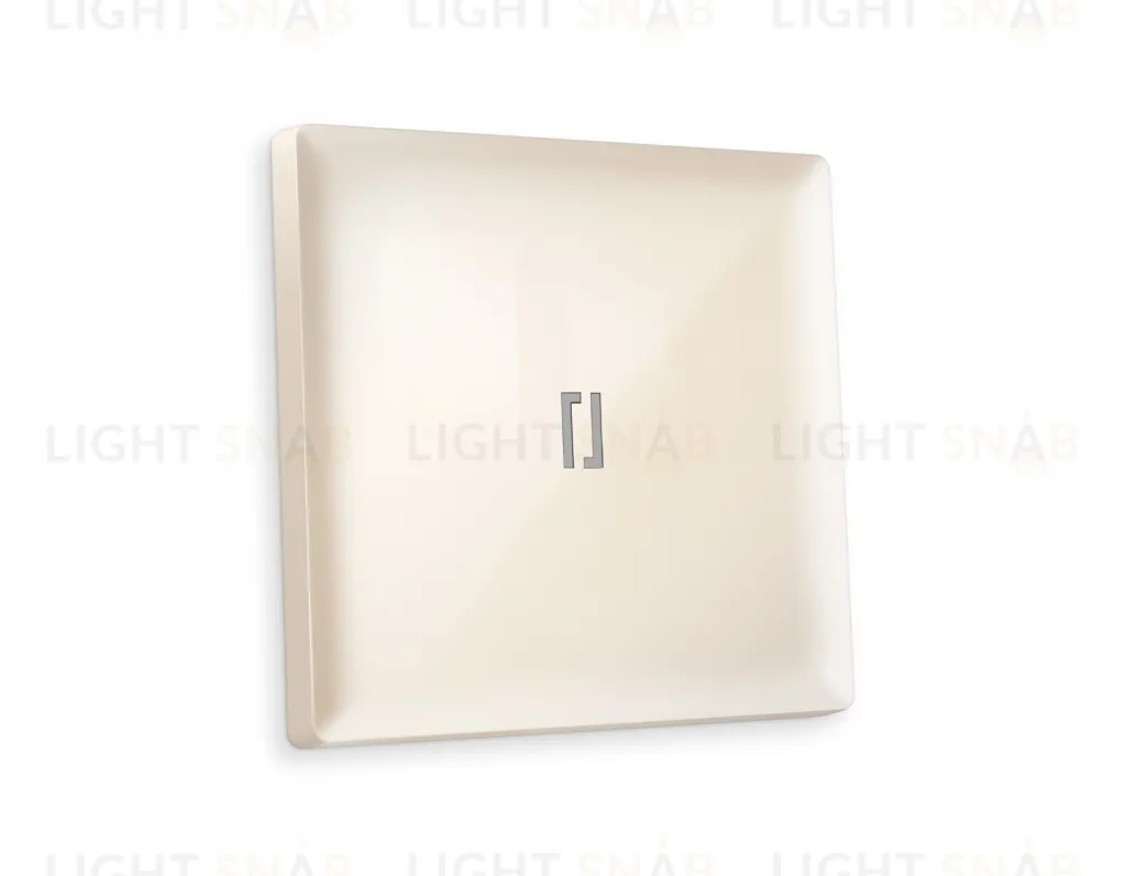 Лицевая панель ALFA (Бежевый глянец) для 1-клавишных выключателей с подсветкой QUANT AP3020 AP3020
