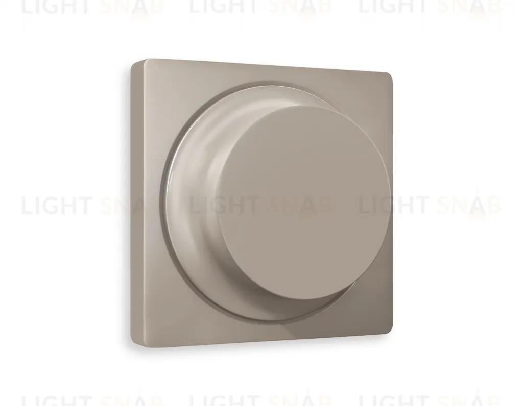 Лицевая панель ALFA (Серо-бежевый матовый) для светорегулятора универсального QUANT AP3655 AP3655