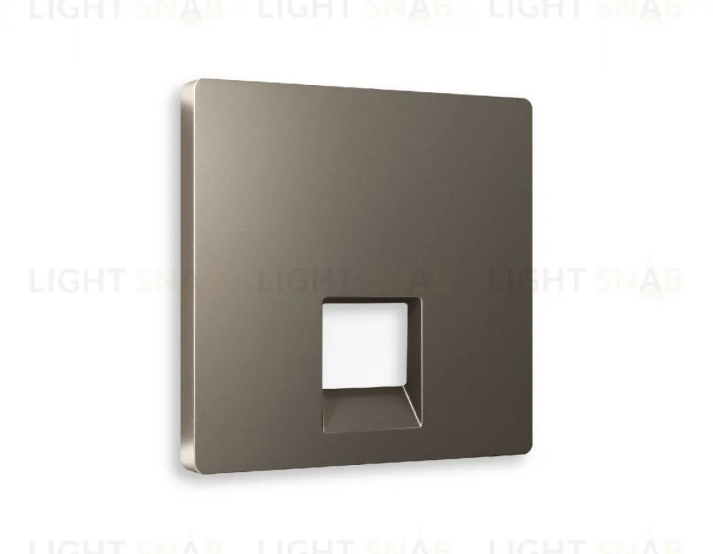 Лицевая панель ALFA (Темная бронза матовый) для компьютерной/телефонной розетки RJ-45/RJ-11 QUANT AP6420 AP6420