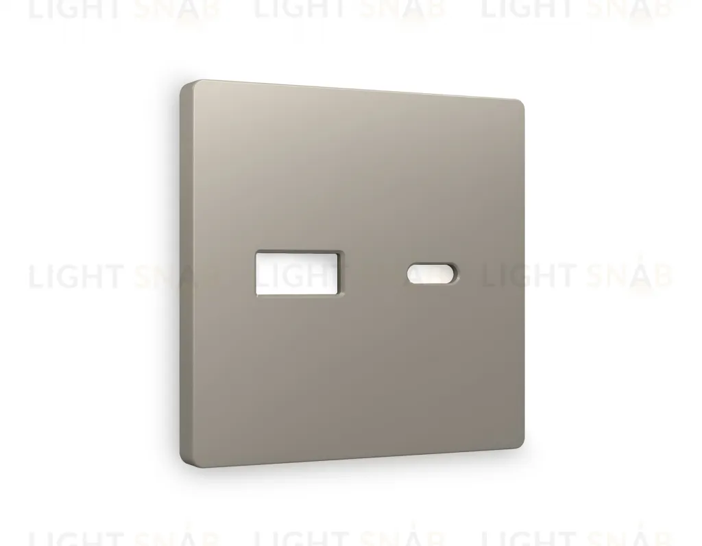 Лицевая панель ALFA (Серо-бежевый матовый) для розетки 2USB тип A+C QUANT AP3710 AP3710