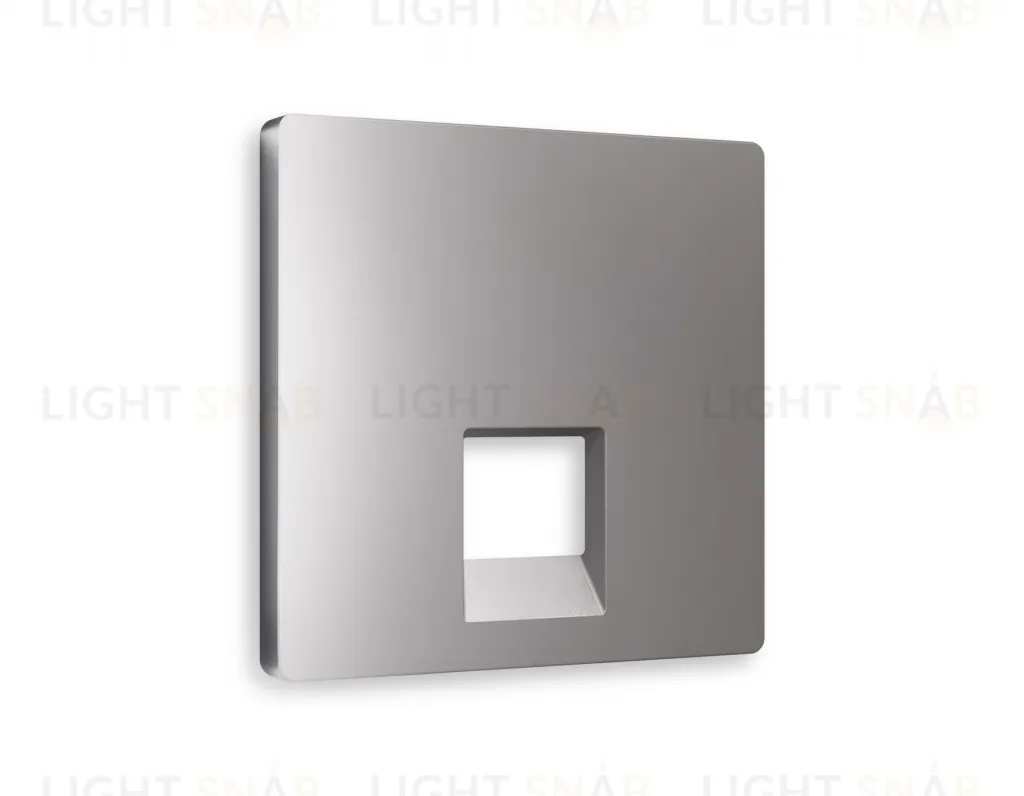 Лицевая панель ALFA (Сталь матовый) для компьютерной/телефонной розетки RJ-45/RJ-11 QUANT AP5120 AP5120