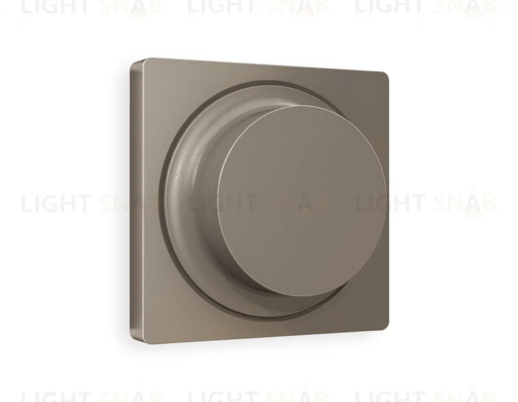 Лицевая панель ALFA (Темная бронза матовый) для светорегулятора универсального QUANT AP6355 AP6355