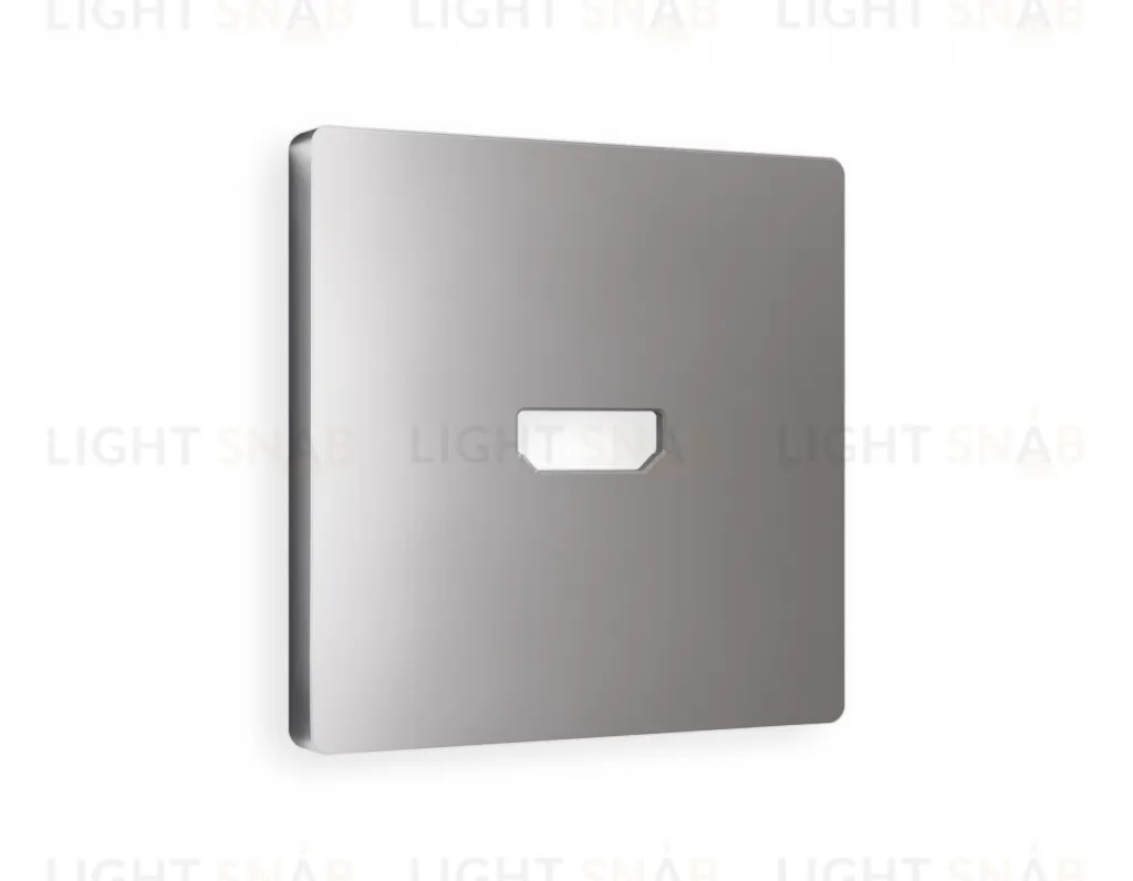 Лицевая панель ALFA (Сталь матовый) для HDMI розетки QUANT AP5140 AP5140