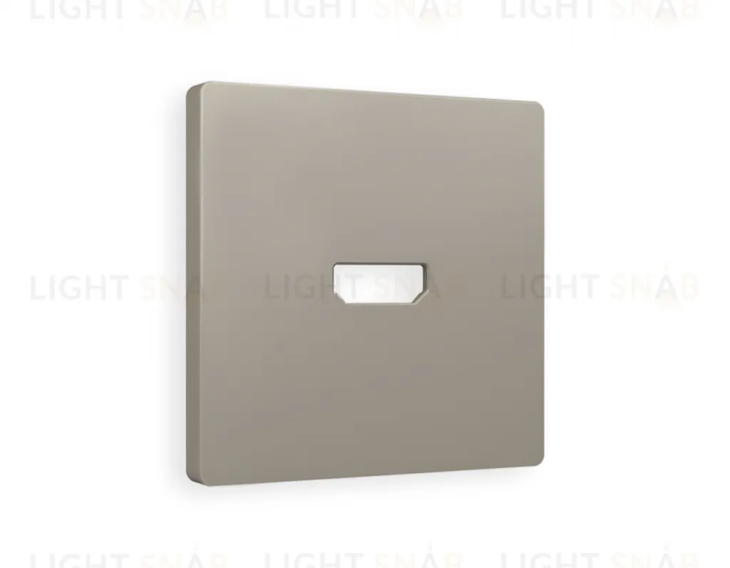 Лицевая панель ALFA (Серо-бежевый матовый) для HDMI розетки QUANT AP3740 AP3740