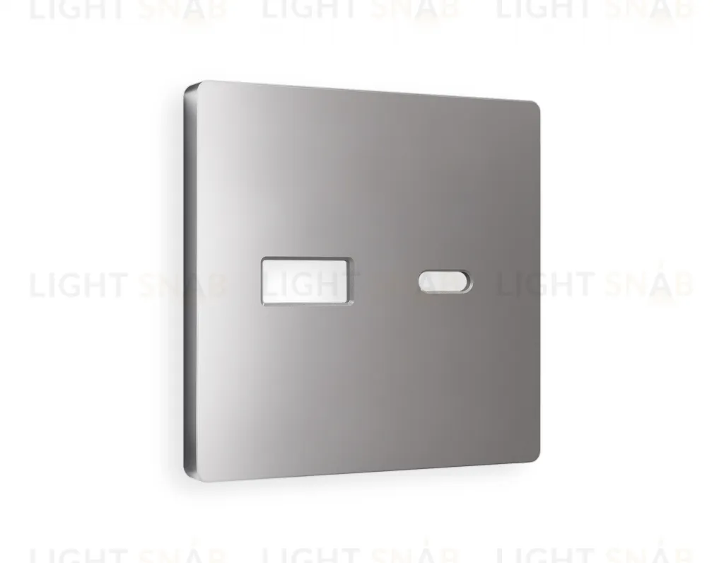 Лицевая панель ALFA (Сталь матовый) для розетки 2USB тип A+C QUANT AP5110 AP5110