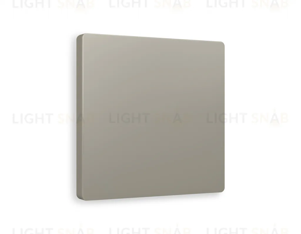 Лицевая панель ALFA (Серо-бежевый матовый) заглушка для суппорта QUANT AP3760 AP3760