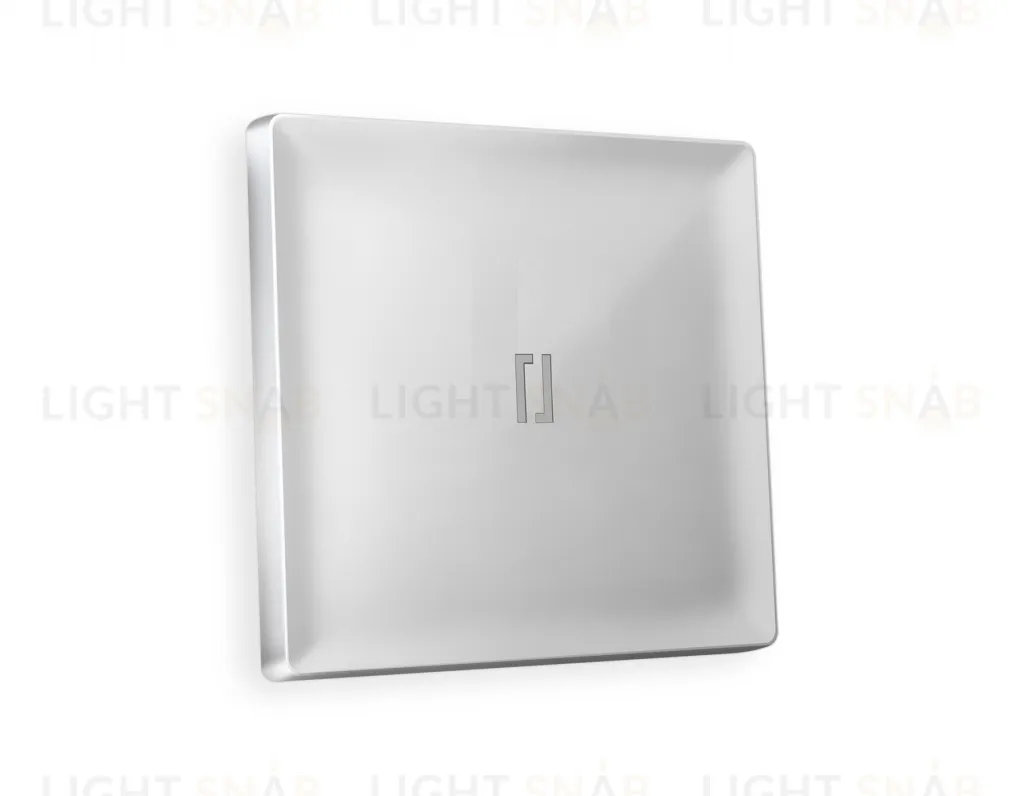 Лицевая панель ALFA (Серебро глянец) для 1-клавишных выключателей с подсветкой QUANT AP4020 AP4020