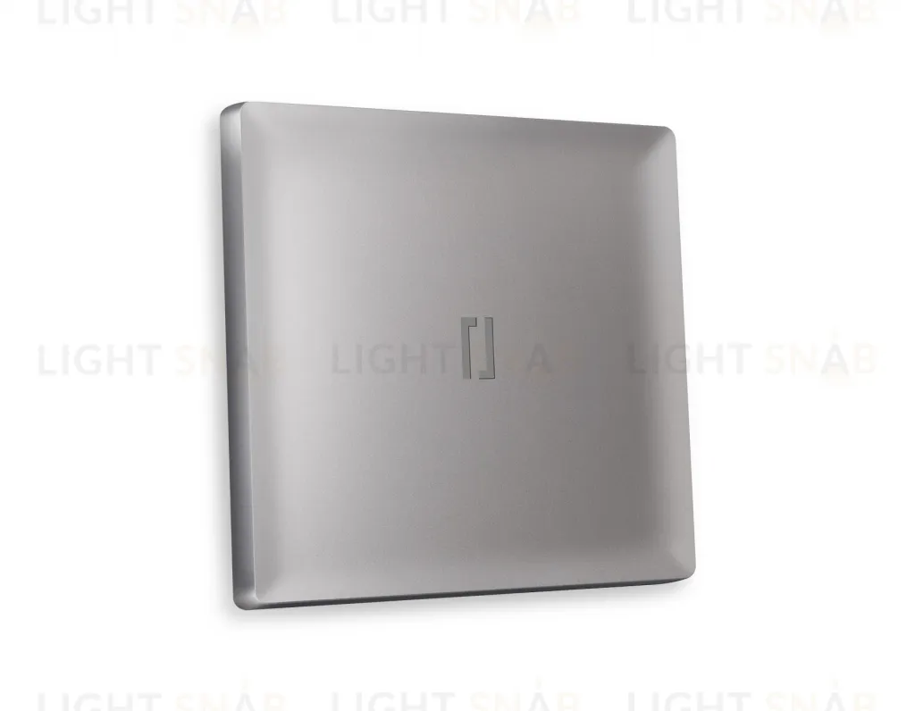 Лицевая панель ALFA (Сталь матовый) для 1-клавишных выключателей с подсветкой QUANT AP5020 AP5020