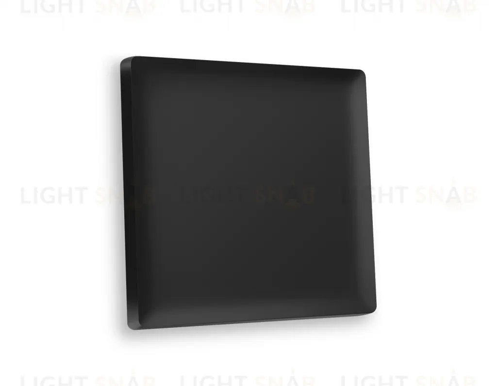 Лицевая панель ALFA (Черный матовый) для 1-клавишных выключателей QUANT AP8010 AP8010