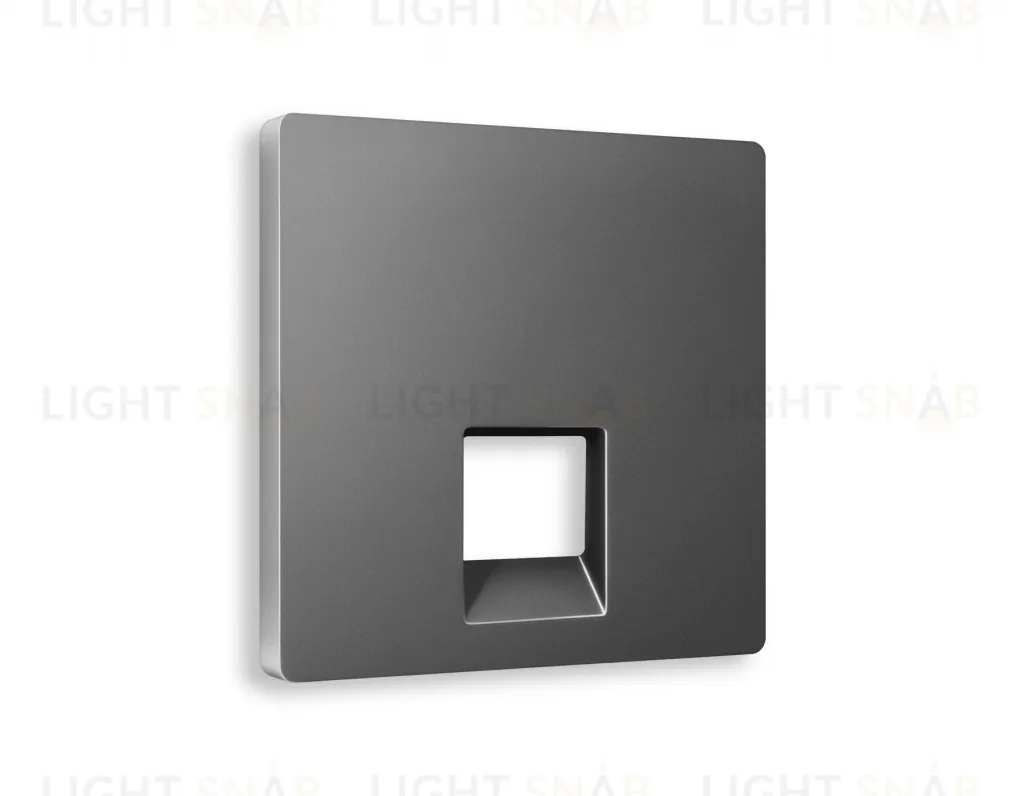 Лицевая панель ALFA (Антрацит серый) для компьютерной/телефонной розетки RJ-45/RJ-11 QUANT AP6620 AP6620