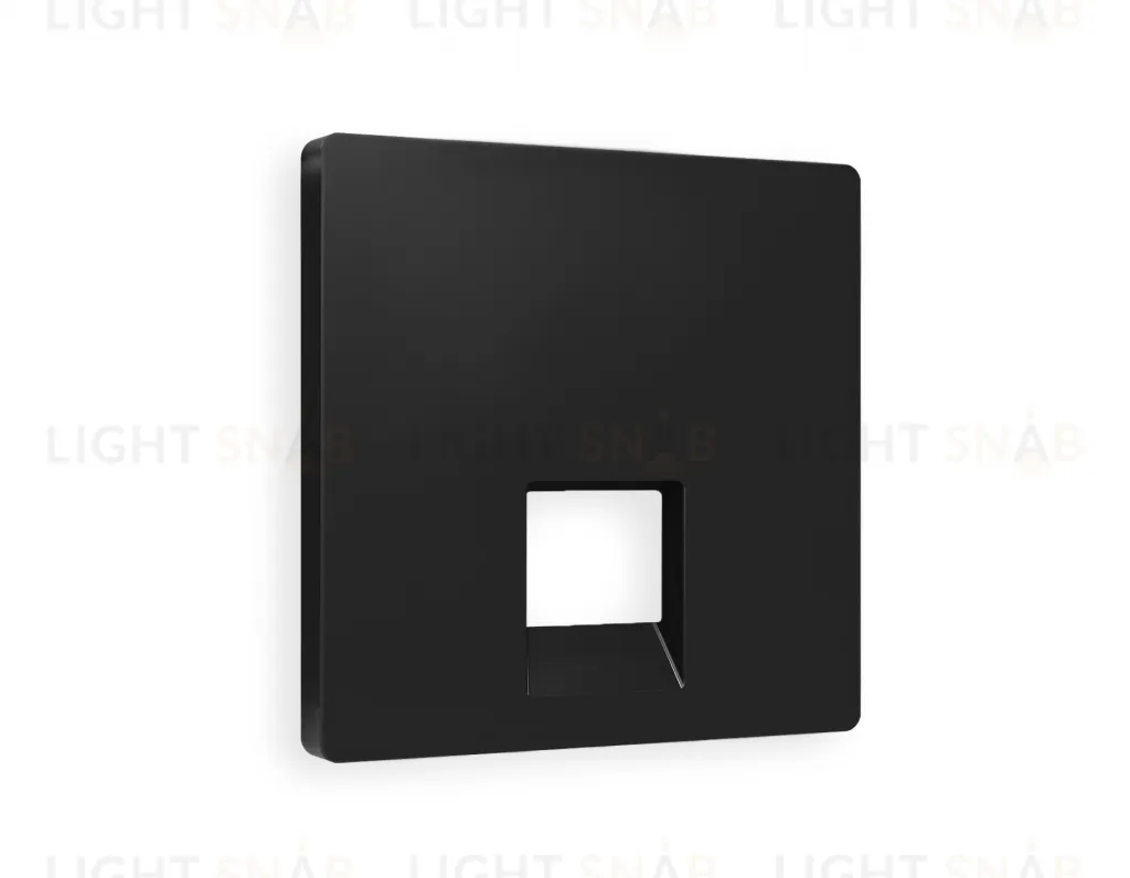 Лицевая панель ALFA (Черный матовый) для компьютерной/телефонной розетки RJ-45/RJ-11 QUANT AP8120 AP8120