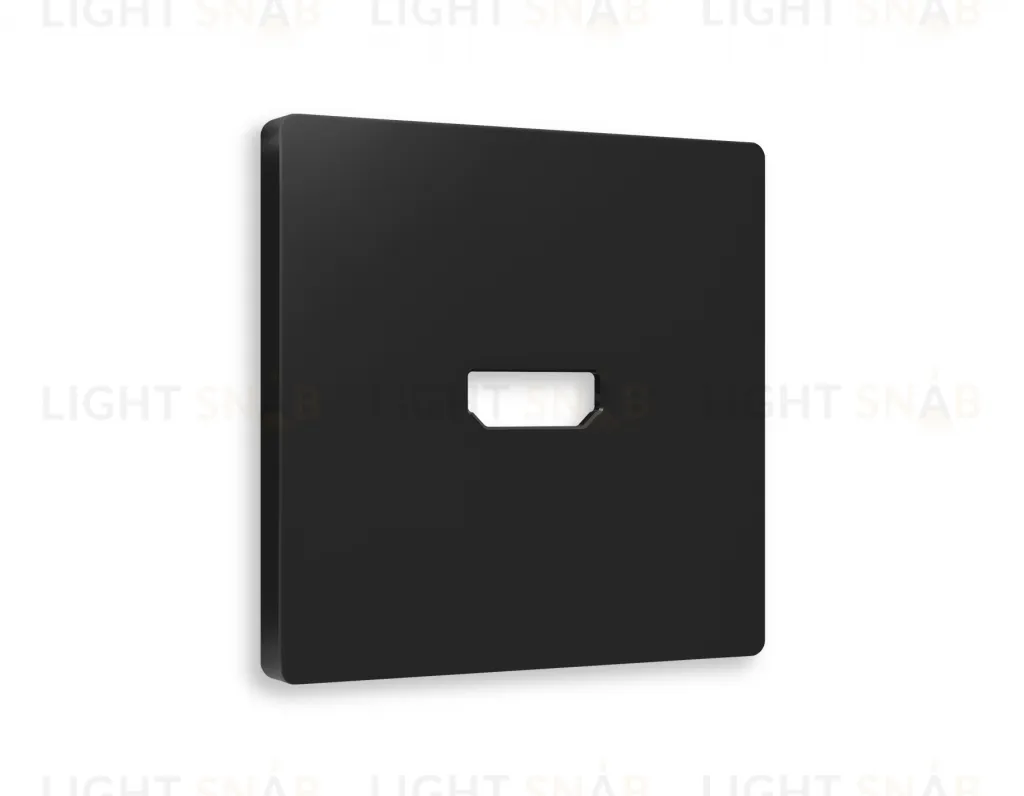 Лицевая панель ALFA (Черный матовый) для HDMI розетки QUANT AP8140 AP8140