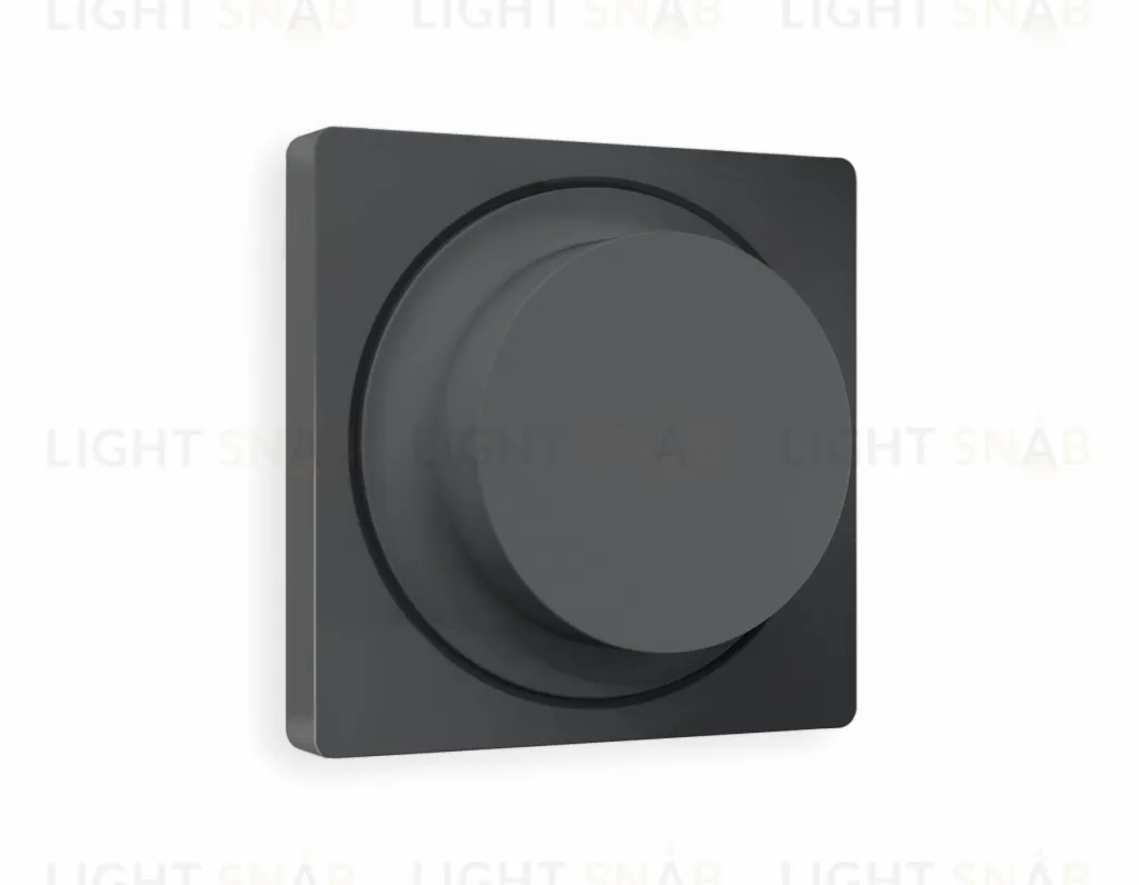 Лицевая панель ALFA (Графит Мягкое касание) для светорегулятора универсального QUANT AP9055 AP9055