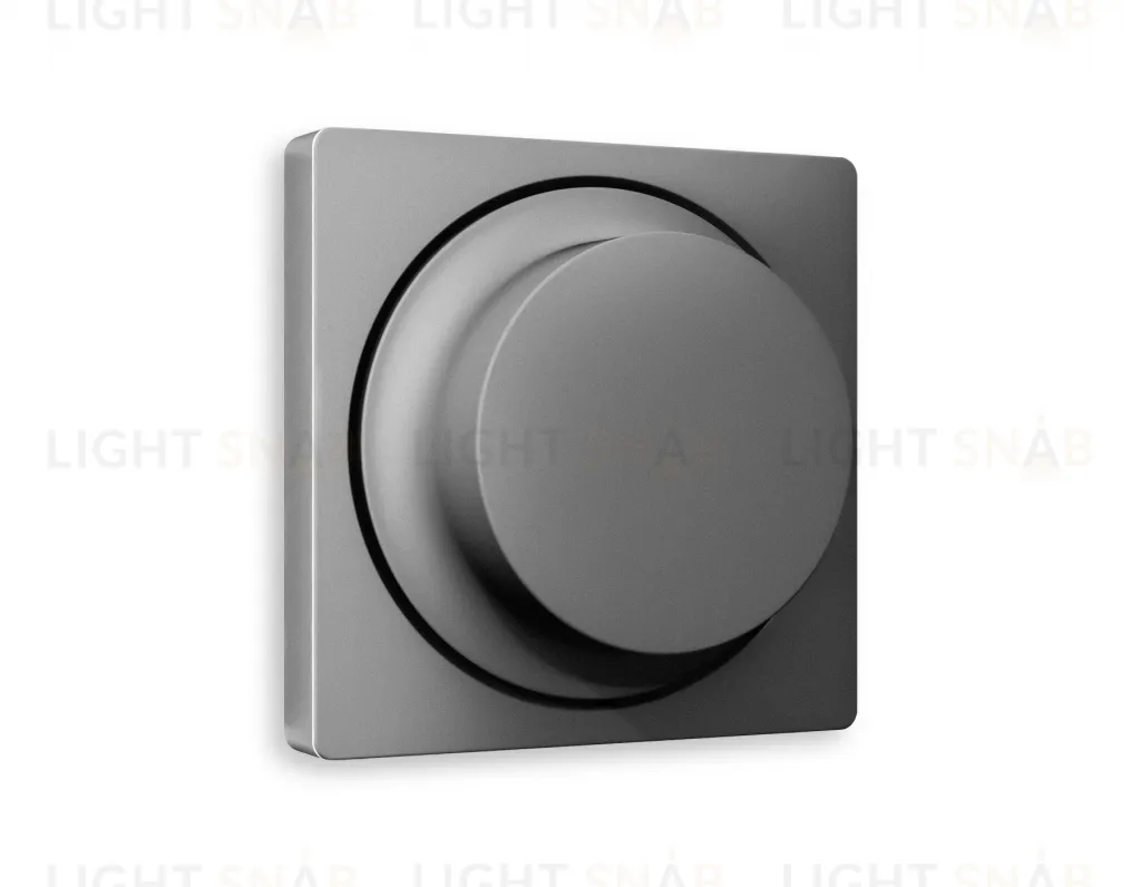 Лицевая панель ALFA (Антрацит серый) для светорегулятора универсального QUANT AP6555 AP6555