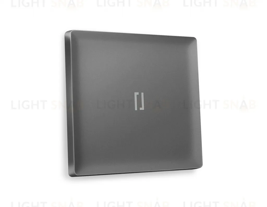 Лицевая панель ALFA (Антрацит серый) для 1-клавишных выключателей с подсветкой QUANT AP6520 AP6520