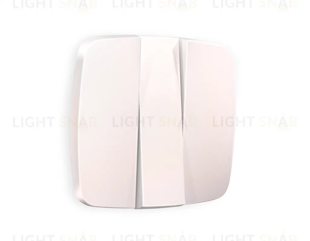 Лицевая панель OMEGA (Жемчуг) для 3-клавишных выключателей QUANT OP2050 OP2050