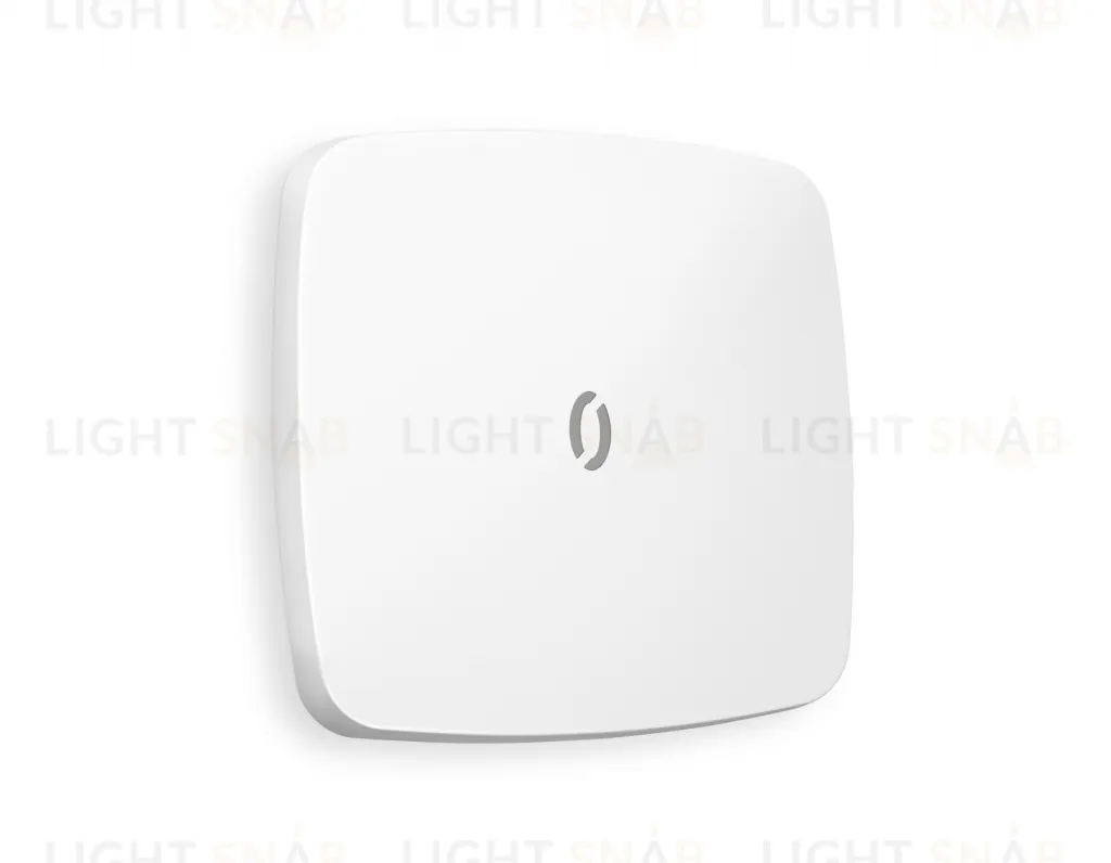 Лицевая панель OMEGA (Белый матовый) для 1-клавишных выключателей с подсветкой QUANT OP1220 OP1220