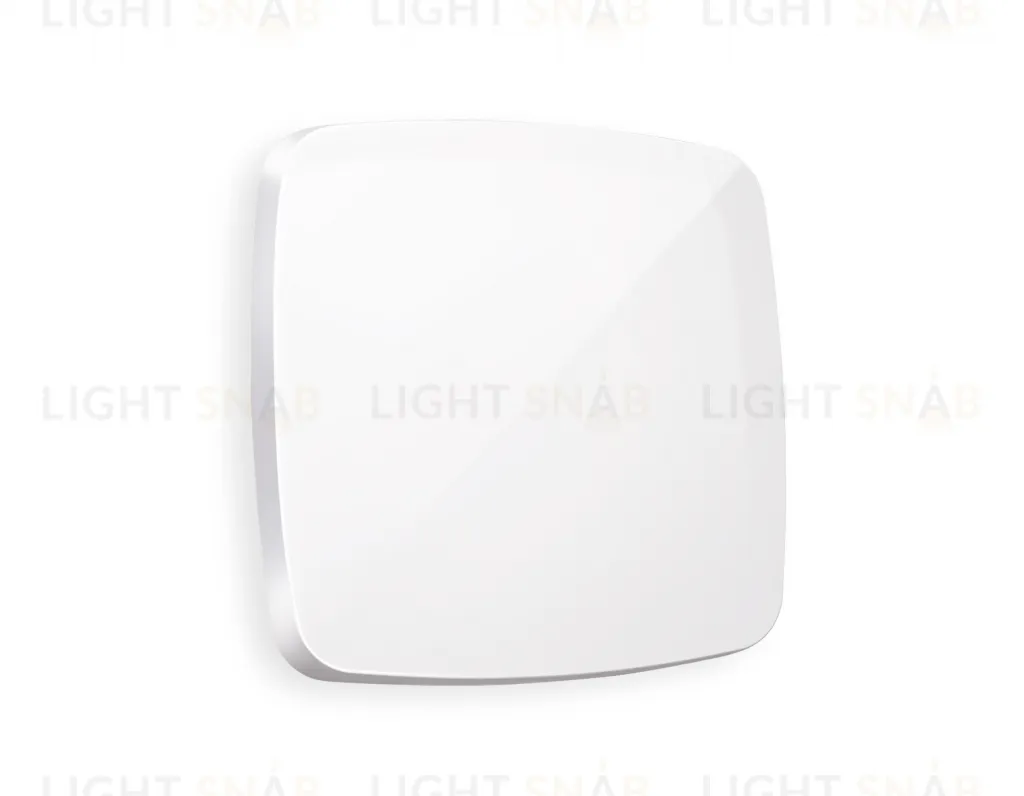 Лицевая панель OMEGA (Белый глянец) для 1-клавишных выключателей QUANT OP1010 OP1010