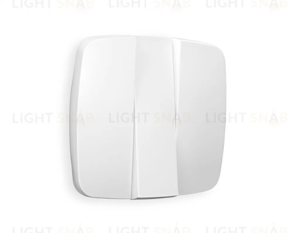 Лицевая панель OMEGA (Белый матовый) для 3-клавишных выключателей QUANT OP1250 OP1250