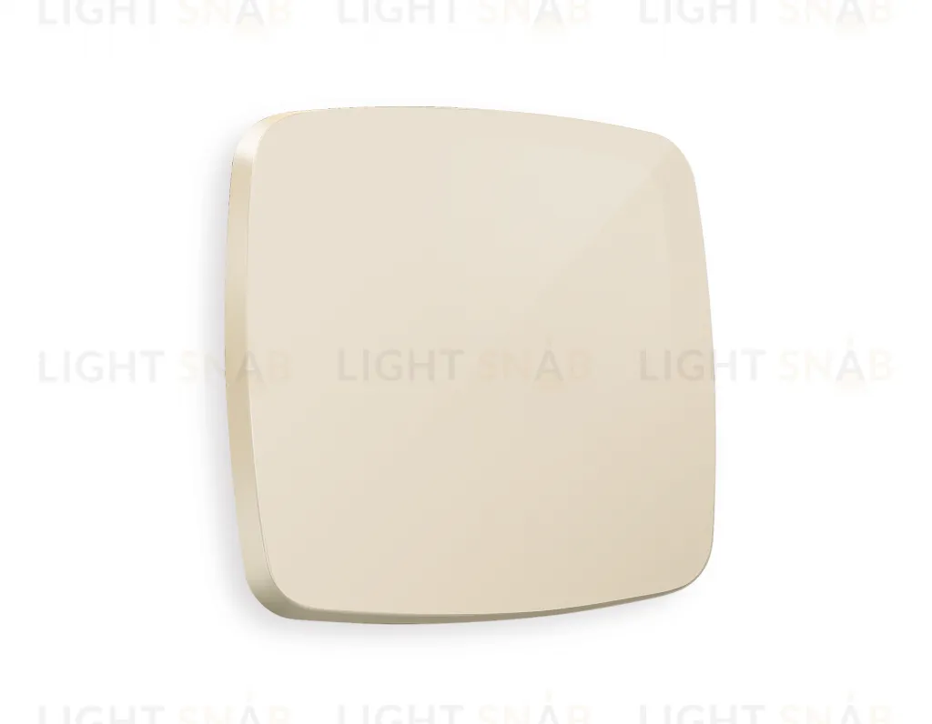 Лицевая панель OMEGA (Бежевый глянец) для 1-клавишных выключателей QUANT OP3010 OP3010