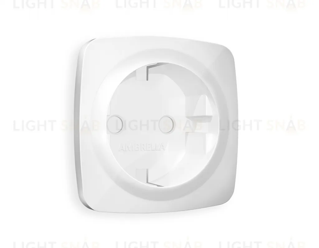 Лицевая панель OMEGA (Белый глянец) для электрической розетки с заземлением QUANT OP1060 OP1060