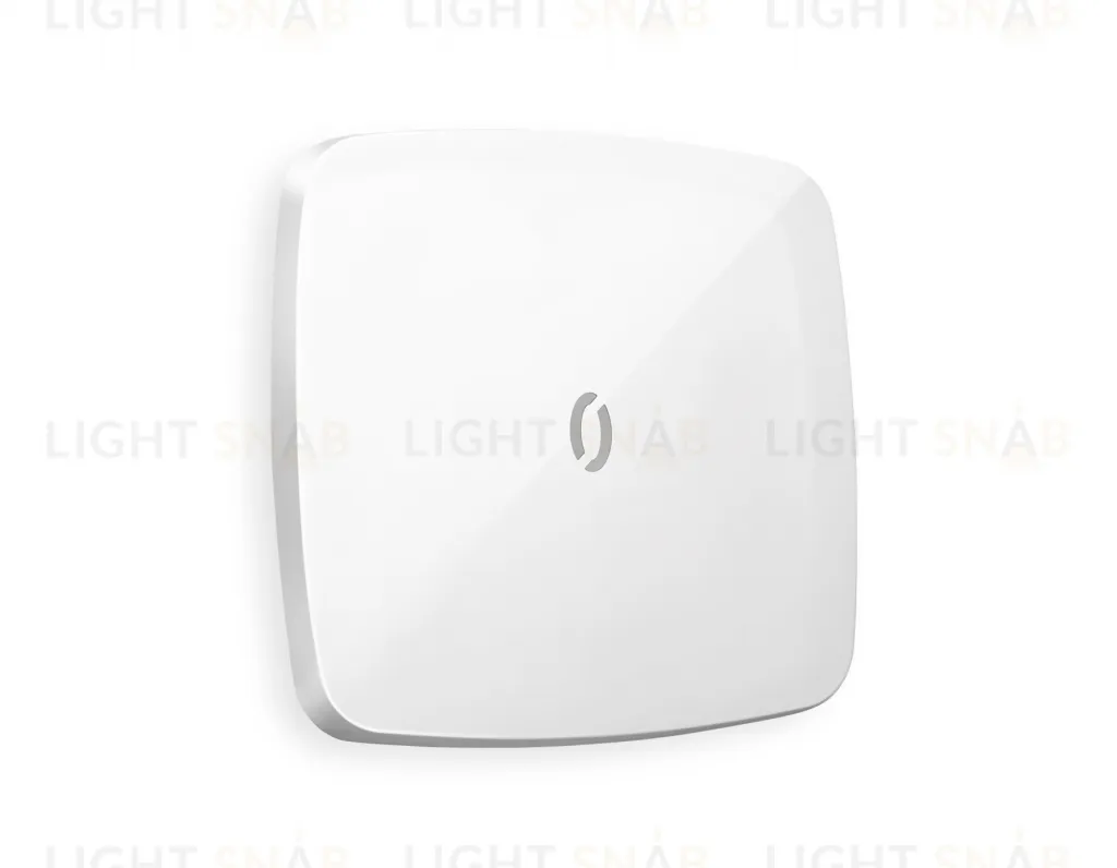 Лицевая панель OMEGA (Белый глянец) для 1-клавишных выключателей с подсветкой QUANT OP1020 OP1020