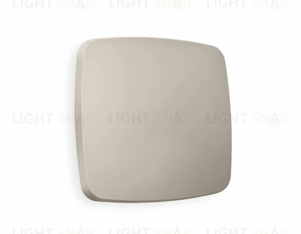 Лицевая панель OMEGA (Серо-бежевый матовый) для 1-клавишных выключателей QUANT OP3610 OP3610