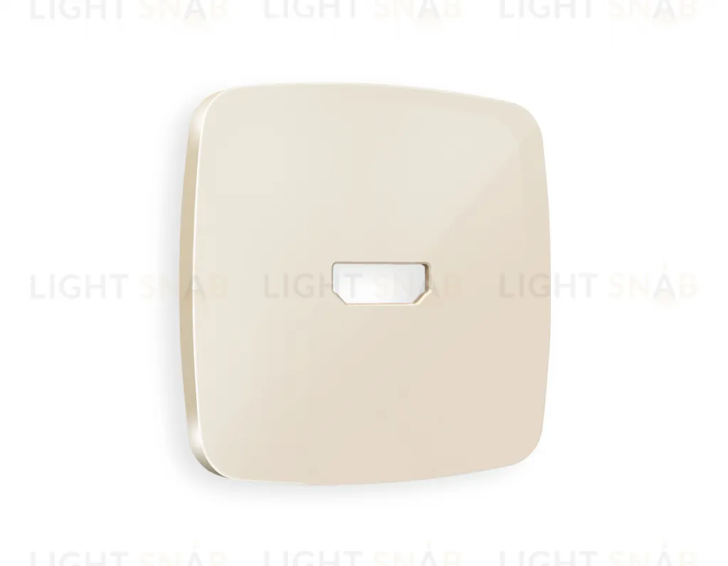 Лицевая панель OMEGA (Бежевый глянец) для HDMI розетки QUANT OP3140 OP3140