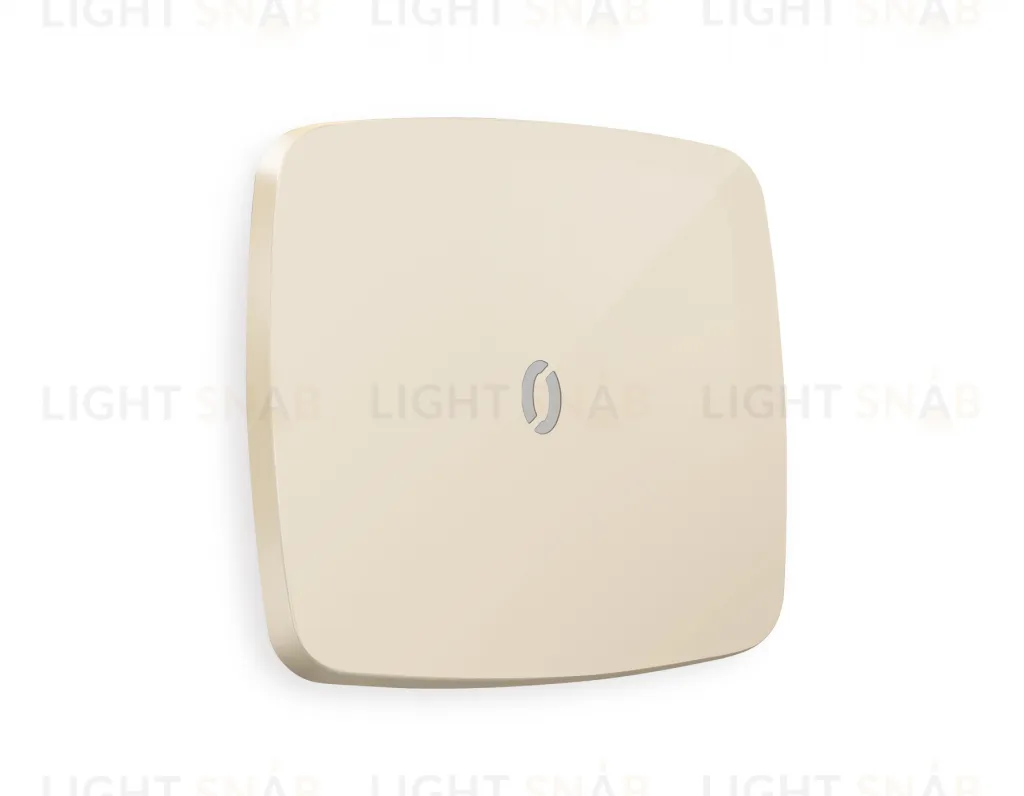 Лицевая панель OMEGA (Бежевый глянец) для 1-клавишных выключателей с подсветкой QUANT OP3020 OP3020