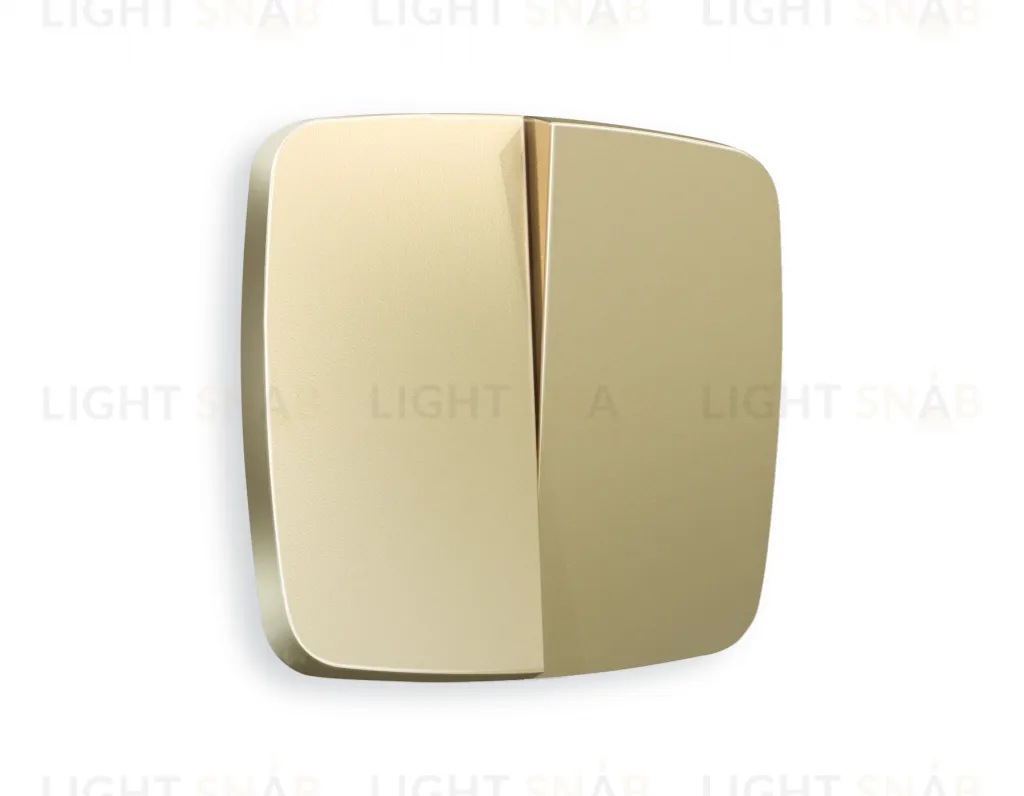 Лицевая панель OMEGA (Шампань) для 2-клавишных выключателей QUANT OP6030 OP6030