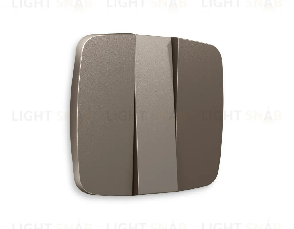 Лицевая панель OMEGA (Темная бронза матовый) для 3-клавишных выключателей QUANT OP6350 OP6350