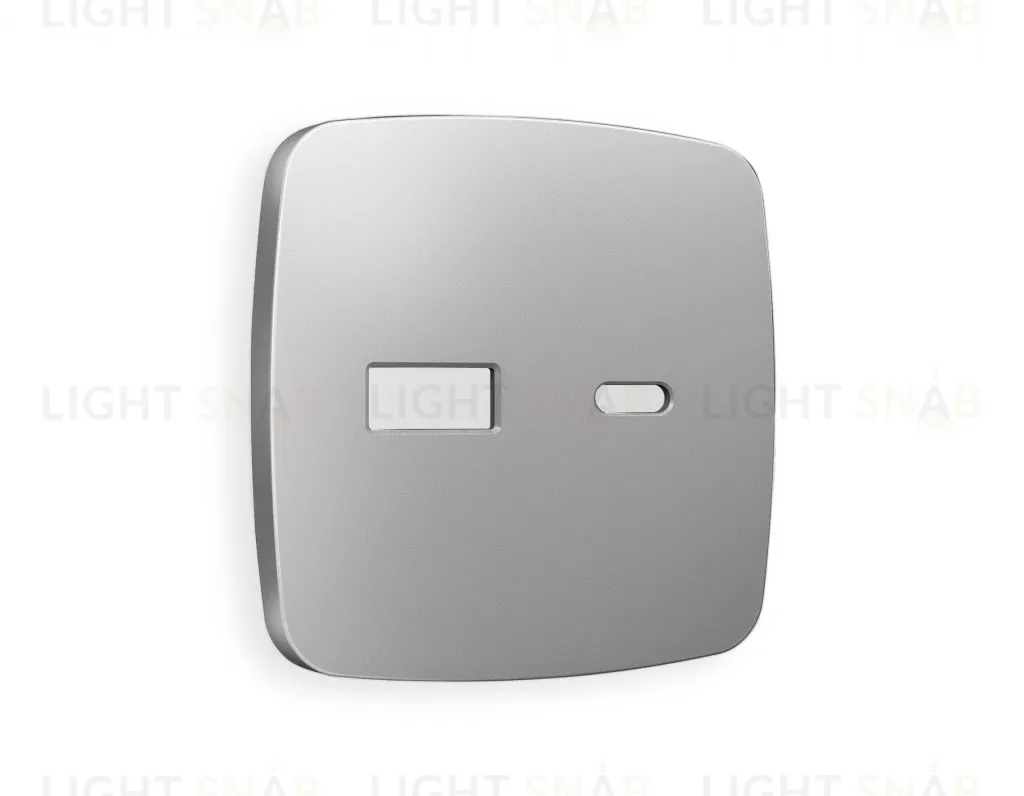 Лицевая панель OMEGA (Сталь матовый) для розетки 2USB тип A+C QUANT OP5110 OP5110