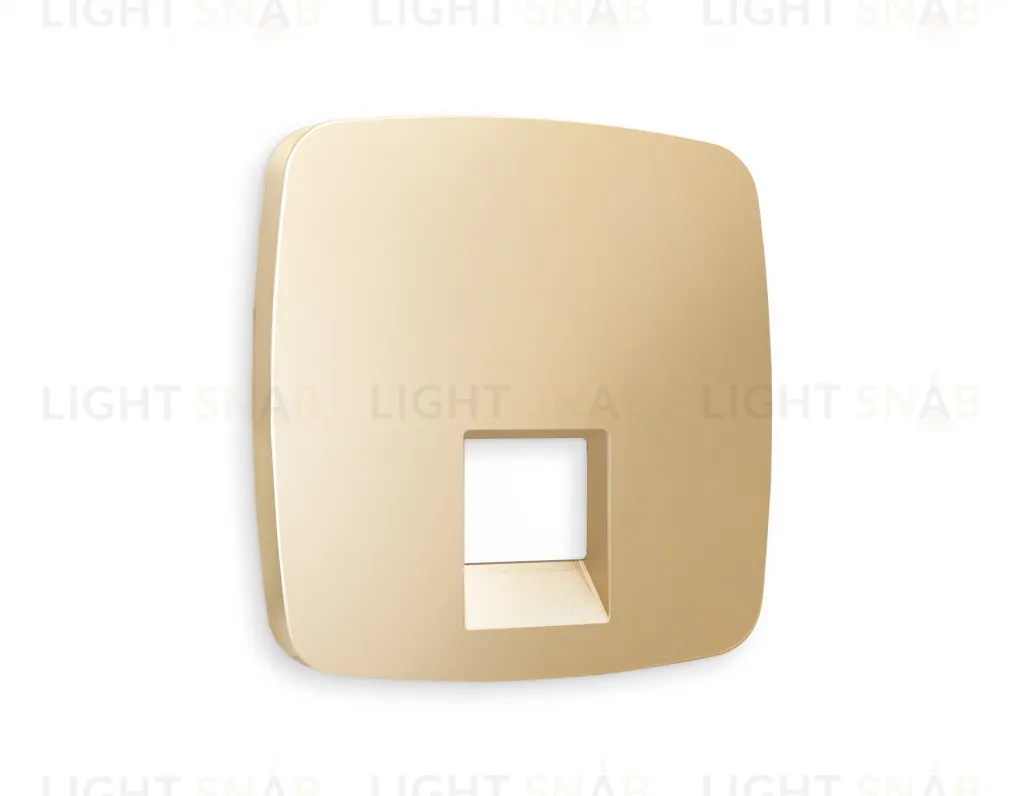 Лицевая панель OMEGA (Шампань) для компьютерной/телефонной розетки RJ-45/RJ-11 QUANT OP6120 OP6120