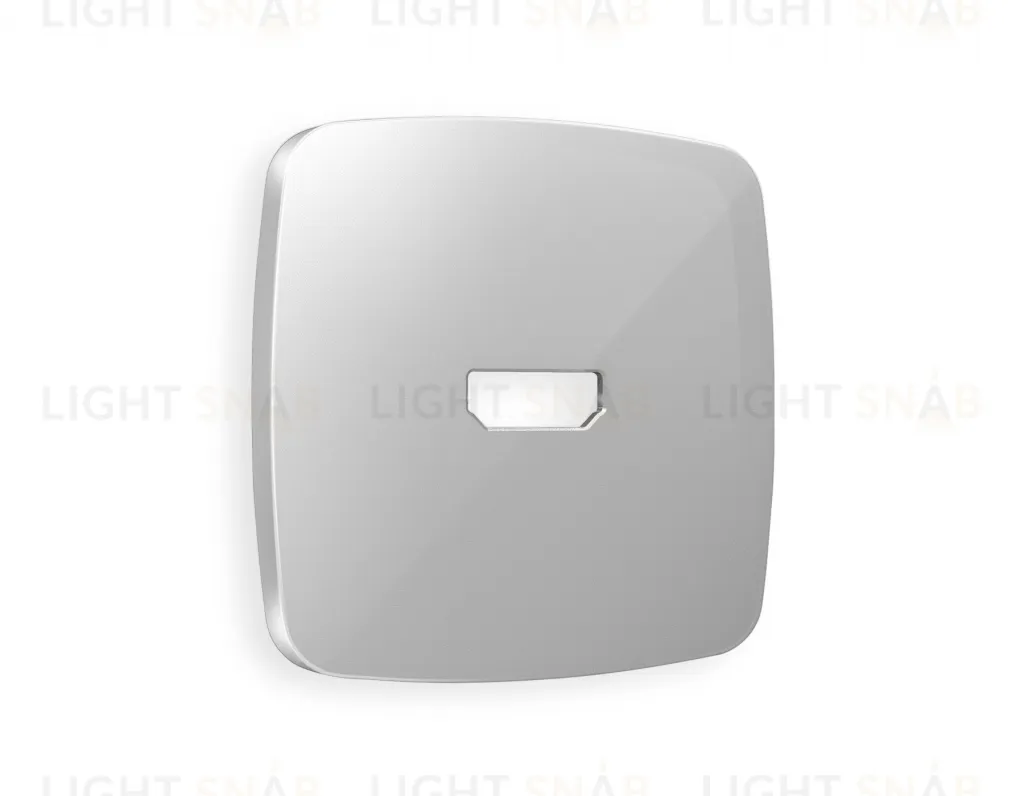 Лицевая панель OMEGA (Серебро глянец) для HDMI розетки QUANT OP4140 OP4140