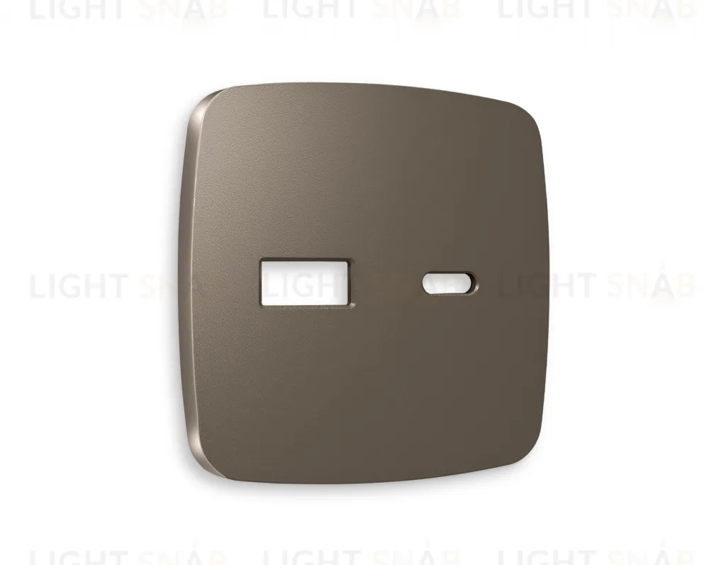 Лицевая панель OMEGA (Темная бронза матовый) для розетки 2USB тип A+C QUANT OP6410 OP6410