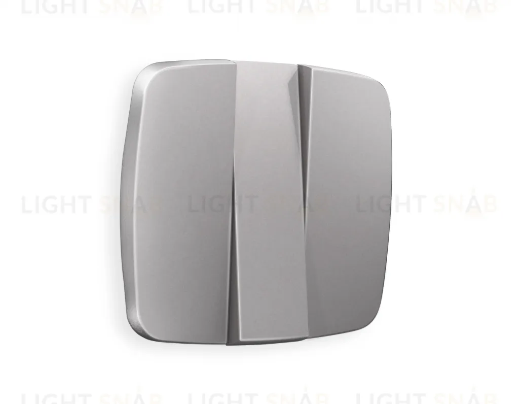 Лицевая панель OMEGA (Сталь матовый) для 3-клавишных выключателей QUANT OP5050 OP5050