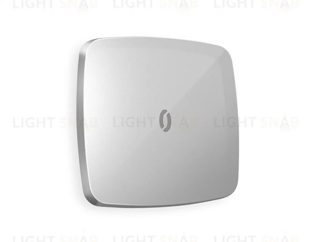 Лицевая панель OMEGA (Серебро глянец) для 1-клавишных выключателей с подсветкой QUANT OP4020 OP4020