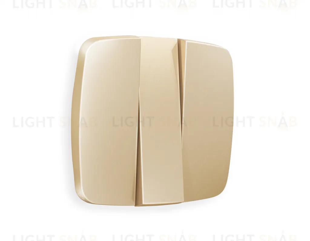 Лицевая панель OMEGA (Шампань) для 3-клавишных выключателей QUANT OP6050 OP6050