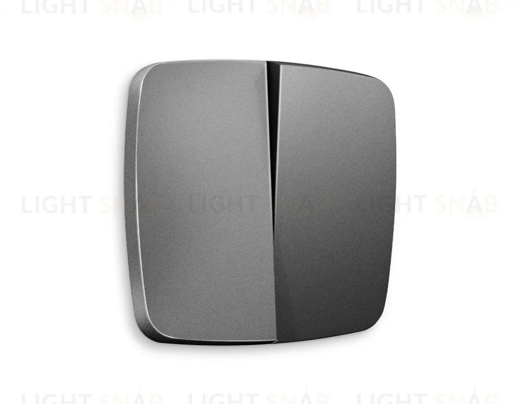 Лицевая панель OMEGA (Антрацит серый) для 2-клавишных выключателей QUANT OP6530 OP6530