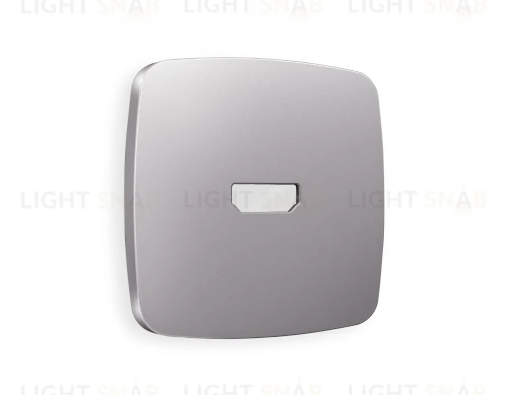 Лицевая панель OMEGA (Сталь матовый) для HDMI розетки QUANT OP5140 OP5140