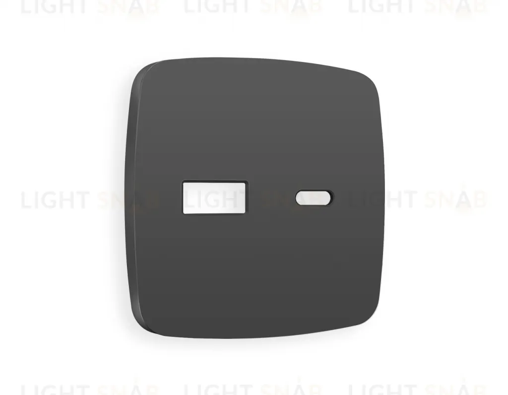 Лицевая панель OMEGA (Графит Мягкое касание) для розетки 2USB тип A+C QUANT OP9110 OP9110